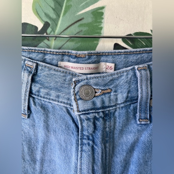 Levi’s High Waisted Straight Jeans Womens 26 - Picture 7 of 11